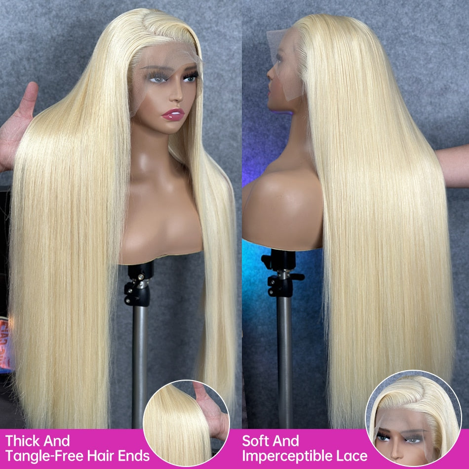 Trish Long Blonde Full frontal Wig