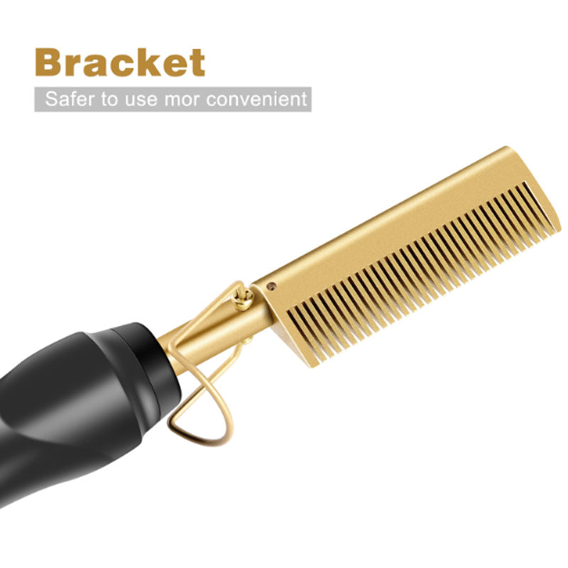 Electric Straight Hair  Dual Purpose Copper Comb