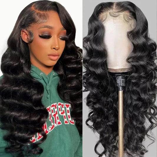 Lace frontal Loose Deep wave HUMAN HAIR Wig