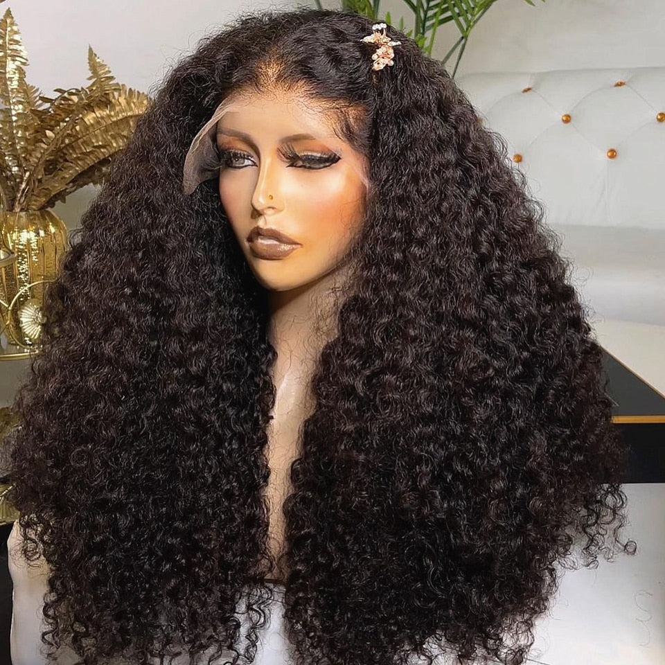 Full and fluffy WaterWave Lace front HUMAN HAIR Wig