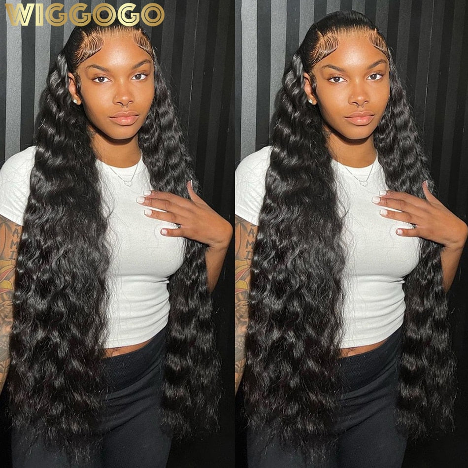 Deep Wave Lace front HUMAN HAIR Wig
